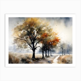 Autumn Trees Art Print