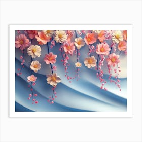 Flowers On A Wall 17 Art Print