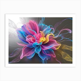 Flower Wallpaper Art Print