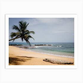 Tropical Beach, Sao Tome And Prince Art Print