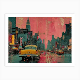 Urban Rhapsody: Collage Narratives of New York Life. New York City 12 Art Print