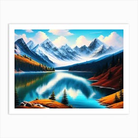 Mountain Lake 45 Art Print