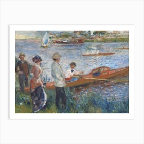 Oarsmen At Chatou, By Auguste Renoir, 1879, French Impressionist Painting, Oil On Canvas Art Print