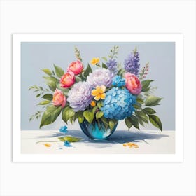 Flowers In A Vase 28 Art Print