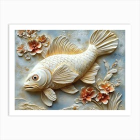 Beautiful Fish 3d 1 Art Print