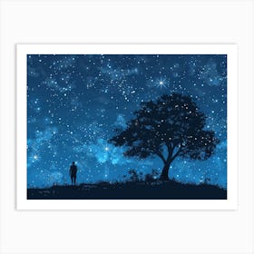 Starry Night Sky 1 Art Print