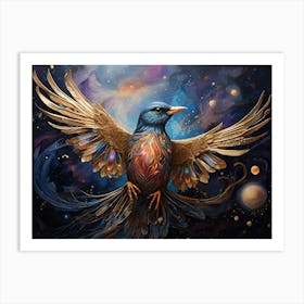 Bird Of The Universe Paintings Art Print Art Print