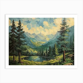 Vintage Woods 6 Art Print