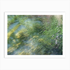 Relaxing summer reflection in water Art Print