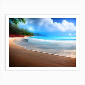 Tropical Beach 1 Art Print