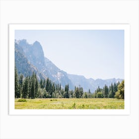National Parks Yosemite Mountain Art Print
