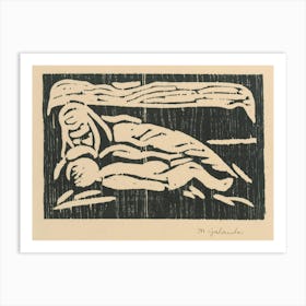 Mother With Child, Mikuláš Galanda (2) Art Print