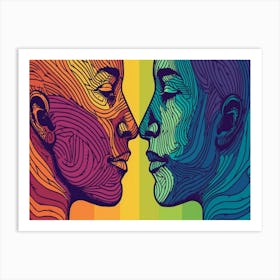 Rainbow Love 9 Art Print