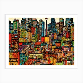 Skyline Of Toronto - Toronto Cityscape Art Print