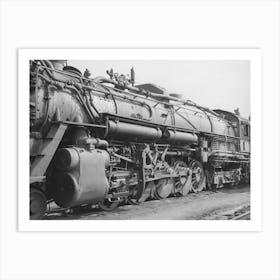 Detail Of Passenger Locomotive While In The Yard At Big Spring, Texas By Russell Lee Art Print