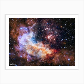 Westerlund 2 (2015) (NASA Hubble Space Telescope) — space poster, science poster, space photo Art Print