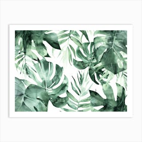 Tropical Leaves 140 Art Print