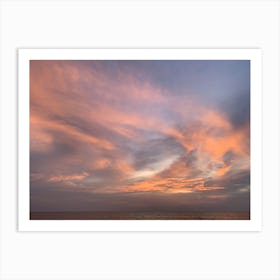 The evening sky Art Print