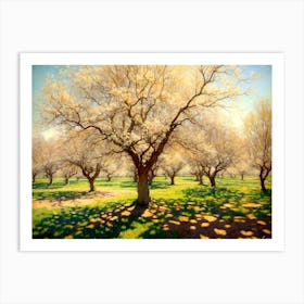 Blossoming Orchard 1 Art Print