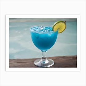 Blue Drink Art Print