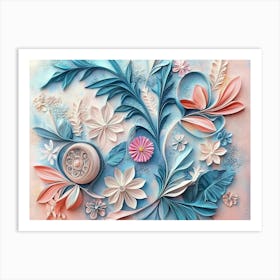 Paper Flowers 81 Art Print