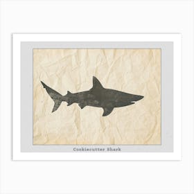 Cookiecutter Shark Silhouette 1 Poster Art Print