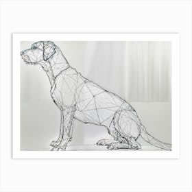 Wire Dog Art Print