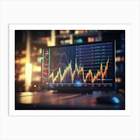 Stock Market - Stock Market Stock Videos & Royalty-Free Footage Art Print