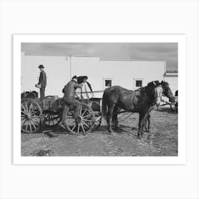 Untitled Photo, Possibly Related To Farmer Taking Milk To Milk Station, Eufaula, Oklahoma By Russell Lee Art Print