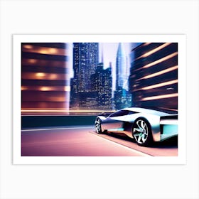 Futuristic Sports Car 7 Art Print