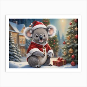 Christmas Animals 14 Art Print