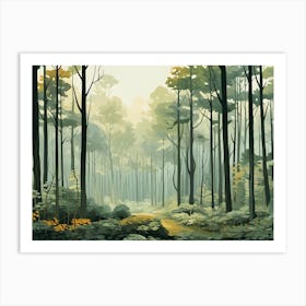 Modern Forest 3 Art Print