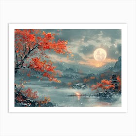 Asian Landscape Painting 18 Art Print