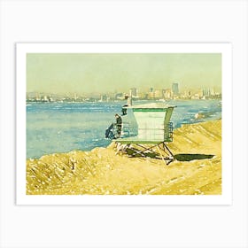 Lifeguard Tower Art Print