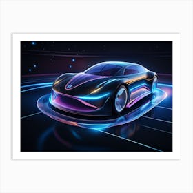 Futuristic Car 38 Art Print