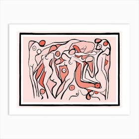 Psychedelic Nudes 2 Art Print