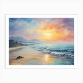 Seascape 3 40x30in 12000x9000px 45 Art Print