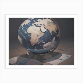 Globe Of The World Art Print