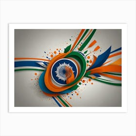 Flag Of India Art Print