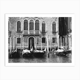 Gondolas In Venice Art Print