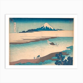 Fuji—The Tama River, Musashi Province, Katsushika Hokusai, Art Print