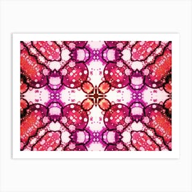 Pink Fractal Abstract Texture 2 Art Print