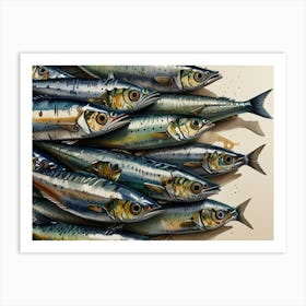 Sardines 4 Art Print