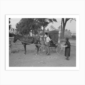 Loading Groceries Into Buggy, Lafayette, Louisiana By Russell Lee Art Print