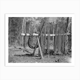 Chains At Lumber Camp Near Effie, Minnesota By Russell Lee Art Print
