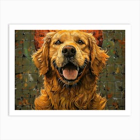 Golden Retriever Fine Art Portrait 1 Art Print