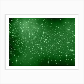 Fern Shining Star Background Art Print