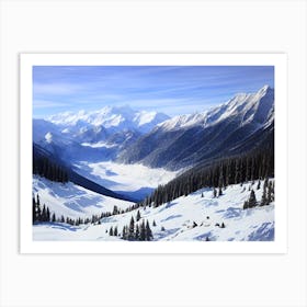 Snowy Mountains Art Print