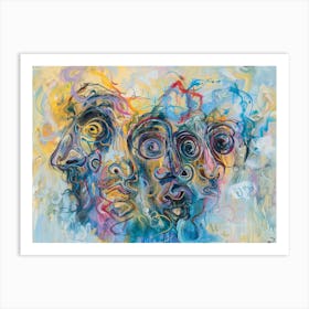 'Faces' 3 Art Print