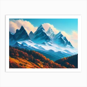 Mountain Scene 1 Art Print